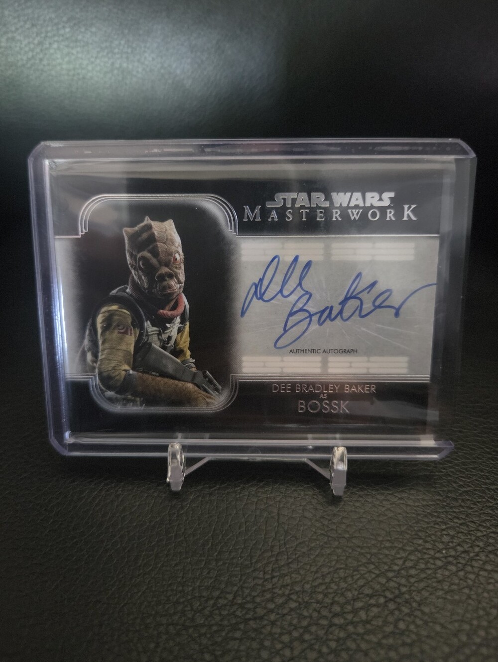 Topps Star Wars Masterwork Dee Bradley Baker as Bossk Autograph Card